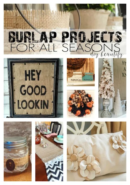 10 Fabulous Burlap Projects - DIY Beautify - Creating Beauty at Home